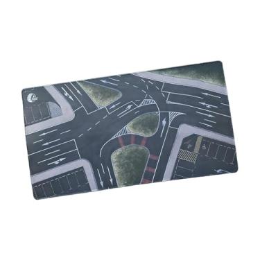 Imagem de JunZheHub Tapete de Mesa Enrolável com Miniatura de Garagem de Carros em Escala 1/64, para Decoração de Mesa Ou Brinquedo de Garagem, Ideal para Colecionadores, 90x50cm