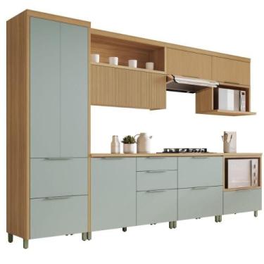 Imagem de Armário De Cozinha Completa 100% Mdf 7 Portas 7 Gavetas Mariah Nesher 