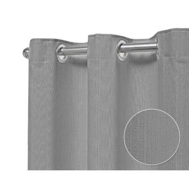 Imagem de Cortina Rústica Lisa 4 00 X 2 80 Mts Esticado - Cris Enxovais , Cinza
