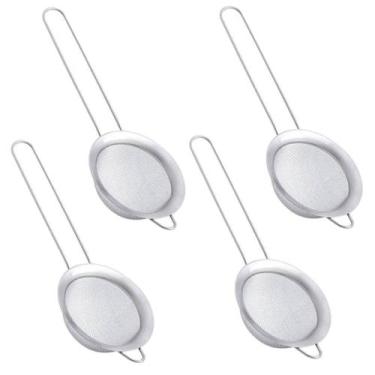 Imagem de Kit 4 Peneiras Coador Em Aço Inox Pequena 8,5cm 1310 Paramount