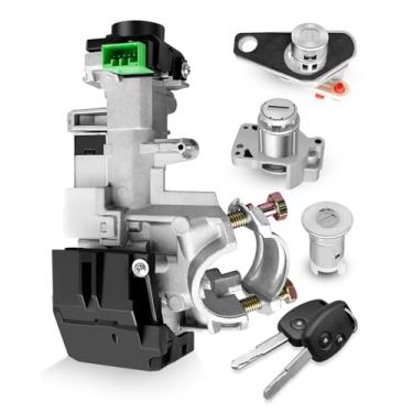 Imagem de Conjunto completo de cilindro de bloqueio de interruptor de ignição com cilindro de bloqueio e chaves de ignição para Honda Accord CRV FIT Odyssey Civic 2006-2011 Substitui 06350-SAA-G30 35100-SDA-A71