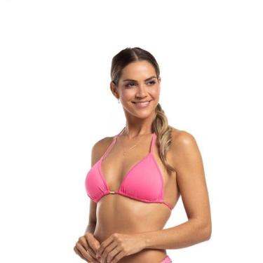 Imagem de Top Biquini Cortininha Liso - Cor De Cacau, GG, Rosa shine