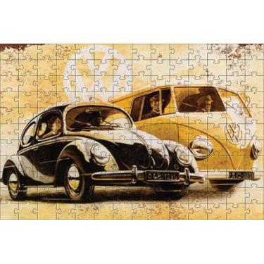 Imagem de Quebra-Cabeça Kombi E Fusca 300 Peças - Reidopendrive