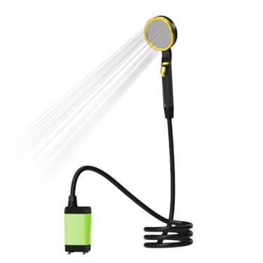 Imagem de Mingzhe Chuveiro Portátil para Camping, Bateria Recarregável de 7800mAh, Display Digital e 2 Modos, Chuveiro Portátil Elétrico para Camping, para Camping e Caminhada, Com Material (Verde)