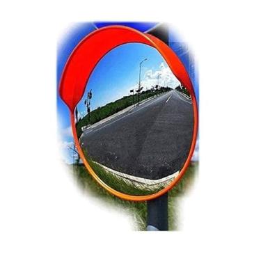 Imagem de FAFACAI Espelho de trânsito convexo espelho de segurança ajustável espelho de monitoramento externo espelho cego, espelho de tráfego garagem supermercado lente grande angular inquebrável