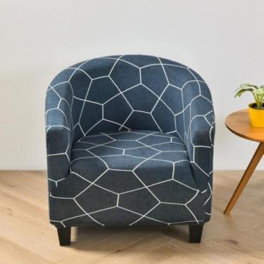 Imagem de Capas de poltrona, capas de cadeira redondas estampadas macias, protetor de móveis, fundo elástico, resistente, lavável, para bar, café, hotel, quarto de hóspedes - tipo 18||meio círculo individual 65