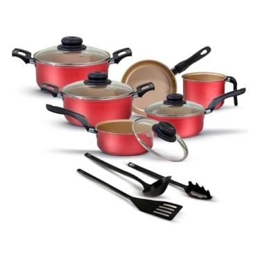 Imagem de Jogo De Panelas Antiaderente 9 Peças Teflon