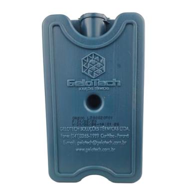 Imagem de Gelo Artificial Rígido Reutilizável 200ml 7x12x3cm Placa Térmica para Transporte de Vacinas Medicamentos e Alimentos Duração 9-43 Horas