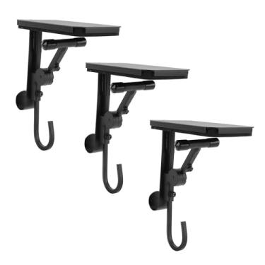 Imagem de Aramox Ganchos de Cabide de Lareira, Suporte de Meia de Ferro Forjado Resistente à Ferrugem para Decorações de Férias, Com Design Cantilever para Lareira