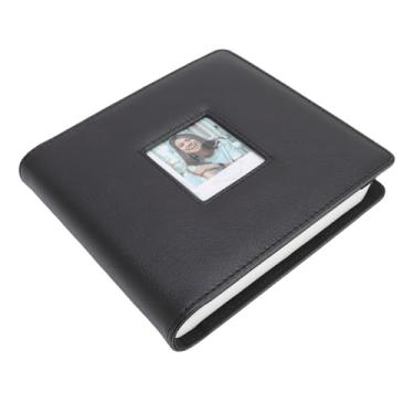 Imagem de KUIDAMOS Álbum de Fotos Pequeno Com 288 Bolsos Álbum de Câmera Instantânea Elegante Em Couro PU, Ideal para Armazenamento de Memória de Longo Prazo para Casamentos, Formaturas e Aniversários (Preta)