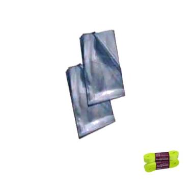 Imagem de Kit Saco PP 8X11 100 Unidades + Fita Cetim Impressa 15mm x 10 Metros