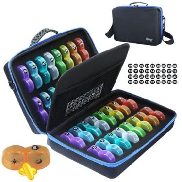 Imagem de Caixa organizadora mensal de pílulas 2 vezes por dia, 30 dias, caixa de comprimidos de viagem com estojo rígido portátil, caixa de medicamentos extragrande que contém vitaminas, óleo de fígado de