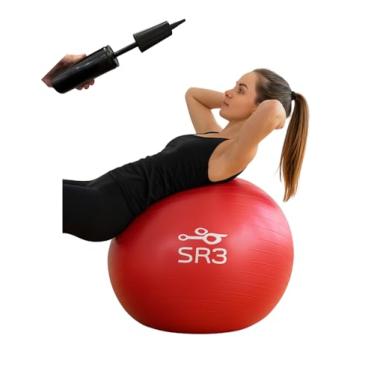 Imagem de Bola Suiça Pilates 65cm Fisioterapia Yoga Com Bomba De Ar