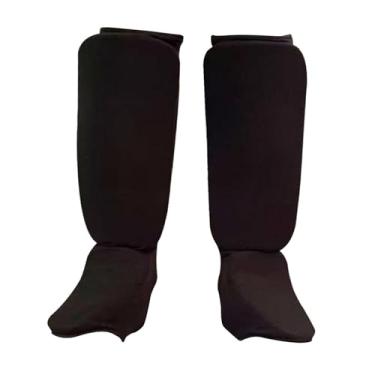 Imagem de Aymzbd Caneleiras, Protetores de E Peito Do Pé, Equipamentos de Proteção, Proteção para Os Pés, Protetores de Perna para Muay Thai, Taekwondo, Kickbox, Preto