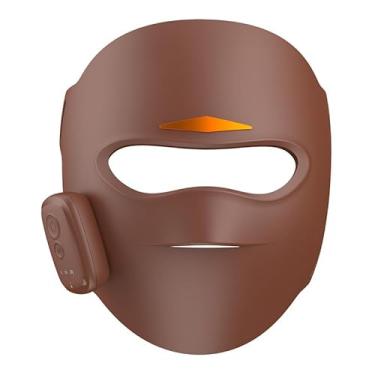 Imagem de Máscara de Luz Vermelha, Máscara Facial LED com 4 Modos de Luz, 336 Microesferas de Luz 3D, Design Ergonômico 3D para Cuidados com a Pele em Casa