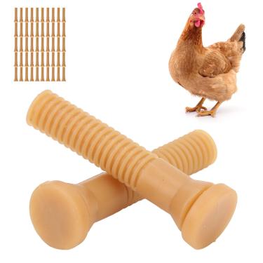 Imagem de Alomejor Depenador de Frango, Processamento de Aves, 50 Pacotes de Dedos Grandes de Depenador de Borracha, Acessórios de Remoção de Penas para Frango, Peru, Pato, Ganso (Cor amarela do tendão da