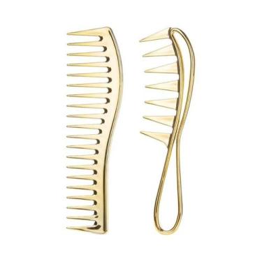 Imagem de Pente De Plástico Com Dentes Largos Para Cabelos Cacheados, Acessórios