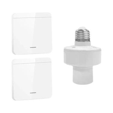 Imagem de Interruptor De Luz Inteligente RF 433Mhz Controle Remoto Soquete Para 