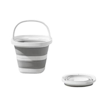 Imagem de Balde De Água Dobrável Com Alça Para Pesca, Camping E Viagens, Armazen