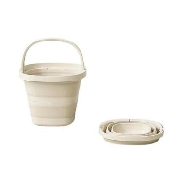 Imagem de Balde De Água Dobrável Com Alça Para Pesca, Camping E Viagens, Armazen