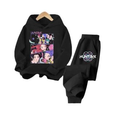 Imagem de Conjunto De Moletom Com Capuz Para Crianças K-pop Demon Hunter Menina 