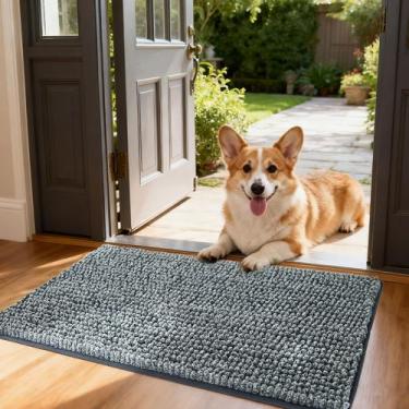 Imagem de Felpudo Bedsure para Perro Absorbente de Chenilla Alto-Bajo 30x19 cm G