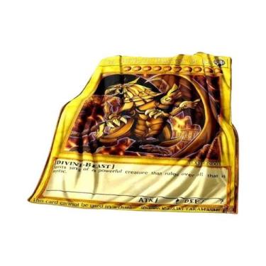 Imagem de Cobertor De Pelúcia Macio De Dragão Branco Com Olhos Azuis Yu Gi Oh An