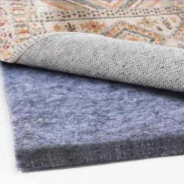 Imagem de Forro de tapete de área extra grande, almofada de feltro de 1/2 8 x 10 pés de espessura para todos os pisos, mantém os tapetes macios e seguros no lugar