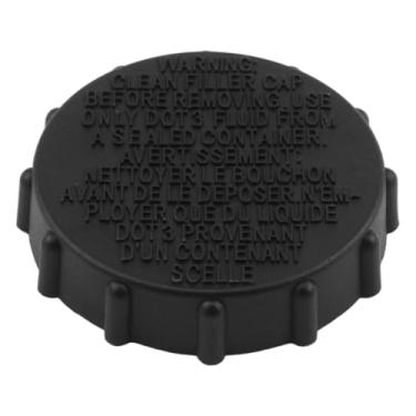 Imagem de Tampa de fluido de freio, tampa do reservatório de fluido do cilindro mestre de freio, substitui a tampa de enchimento de freio F88Z-2162-AA BRFC-4, adequada para Ford Expedition Excursion Lincoln