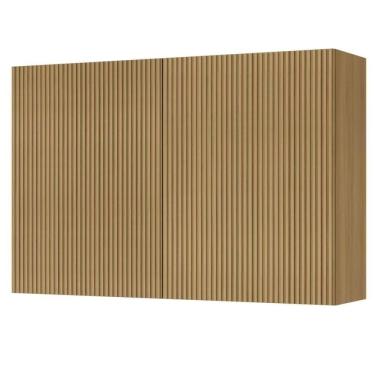 Imagem de Armário Aéreo De Cozinha 1,20m 2 Portas 100% Mdf Cléo Raissa Madeirado Nesher Madeirado