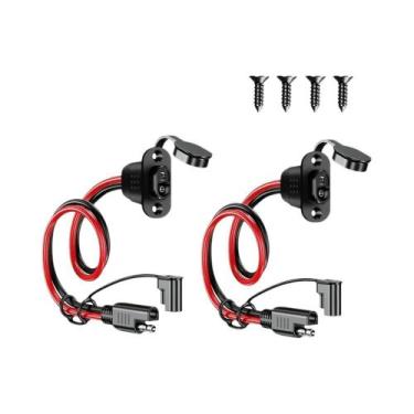 Imagem de Conector Rápido À Prova d'Água SAE 12AWG 30CM Para Painel Solar Gerado