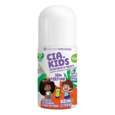 Imagem de Desodorante Infantil Cia Natureza Roll-On Algodão Sem Perfume - 65ml