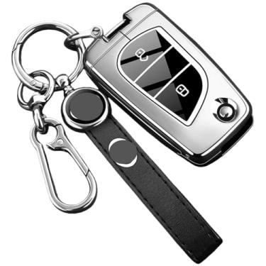 Imagem de Capa protetora para chave do carro Capa para chave remota compatível com Toyota Yaris/Rav4/Highlander/Auris/Avensis/Aygo Compatível com Scion TC/IM 2015 2016(A4)