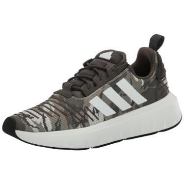 Imagem de adidas Tênis masculino Swift Run 23, Strata verde-oliva/branco/verde-oliva, 11.5