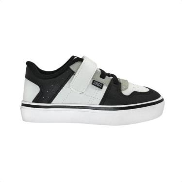 Imagem de Tênis Casual Infantil Klin Freestyle Branco E Preto, Gelo, Preto, Verd
