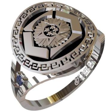 Imagem de Anel De Formatura De Gestão Pública Em Prata 950k - Vieira Cruz Jóias