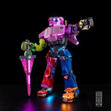 Imagem de Nitemode Light Kit Compatible with Lego Fortnite Mecha Team Leader 77078, Upgraded Remote Control Multi-Light Effect Sequence Design Lighting Accessories(No Model)