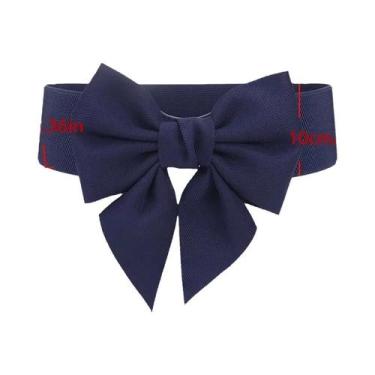 Imagem de Cinto Elástico Largo Feminino Com Laço Grande Para Vestido, Casaco, Ci
