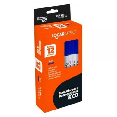 Imagem de Marcador Jocar Office CD/Retroprojetor 2MM Azul CX C/12