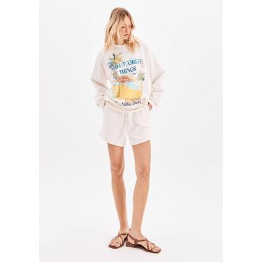 Imagem de Short Moletom Cintura Alta-Feminino