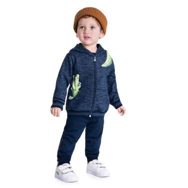 Imagem de Conjunto Moletom Infantil Menino Jacaré Brandili-Masculino
