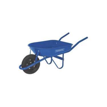 Imagem de Carrinho de Mão com Caçamba Arredondada 50 Litros Azul - Tramontina