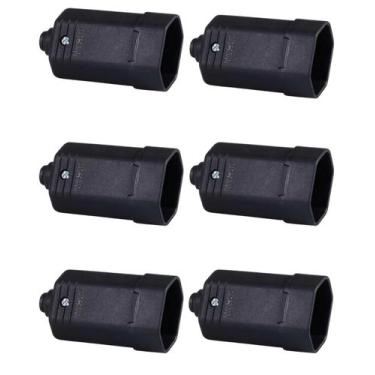 Imagem de 6 Tomadas Fêmea 2P+T 10A 3 Pinos MarGirius Desmontável