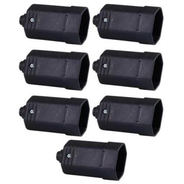 Imagem de 7 Tomadas Fêmea 2P+T 10A 3 Pinos MarGirius Desmontável