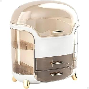 Imagem de Caixa de acrílico para guardar cosméticos (Branco)