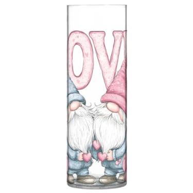 Imagem de Qilmy Vaso de gnomo fofo para o dia dos namorados, para flores, vaso de belas artes, decoração de casa, escritório, sala de estar, casamento, 537