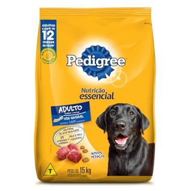 Imagem de Ração Pedigree Nutrição Essencial Carne Para Cães Adultos 15 kg