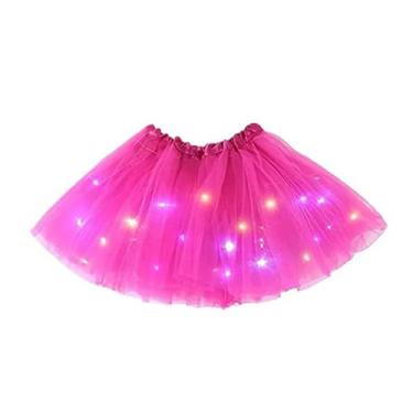 Imagem de Saia tule tutu led carnaval festa colorida fantasia - RPires, Pink, Un