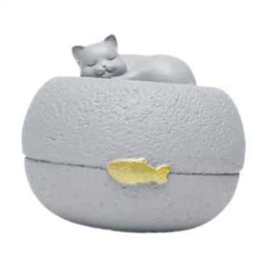 Imagem de Urna De Resina Memorial Para Gato Anjo, Contêiner De Memória Para Anim