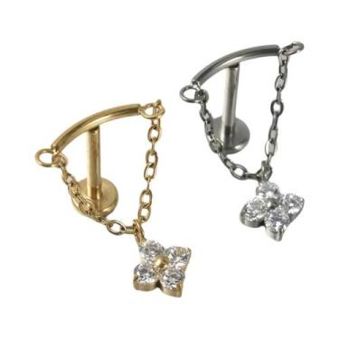 Imagem de Brinco de Titânio Minimalista - Cartilagem, Tragus e Hélice - 16g, Est